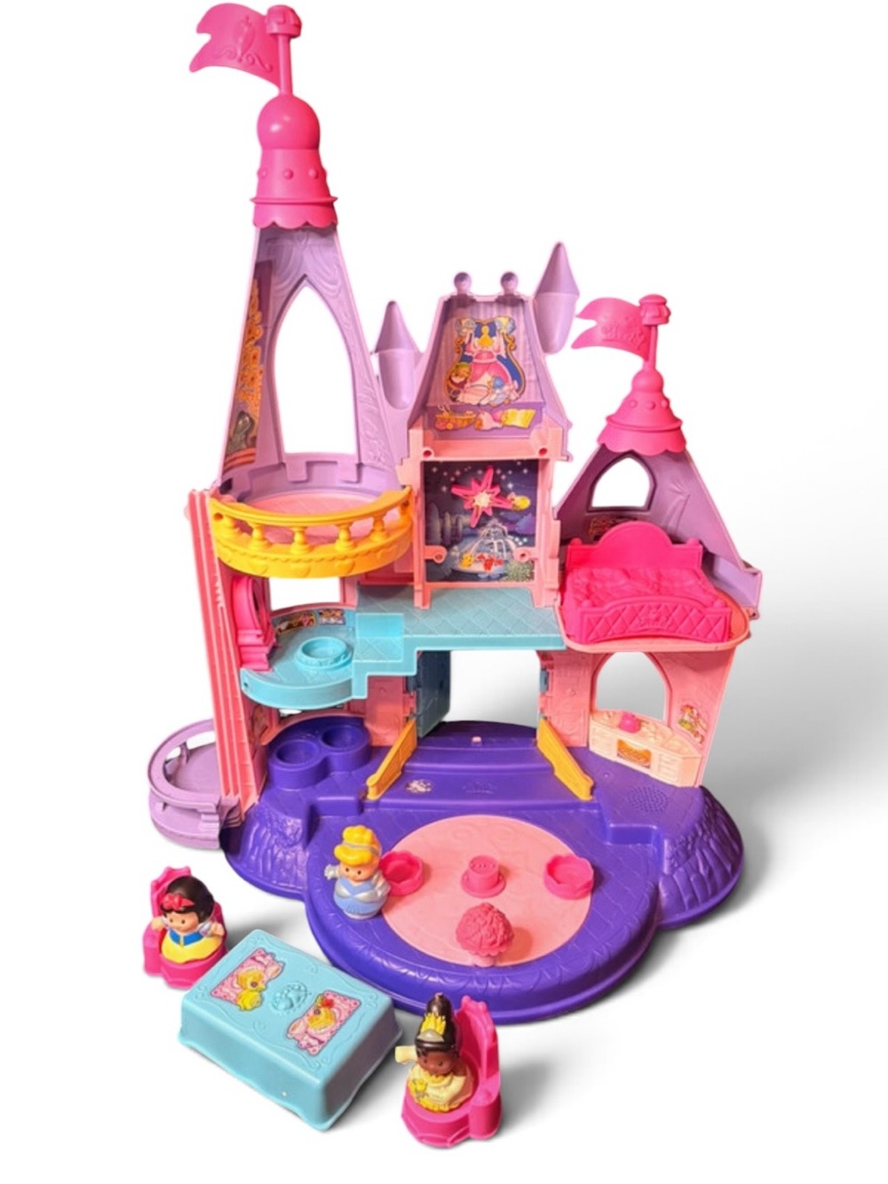 FP Little People Princess Palace Complete Figures Disney Musical Song Castle